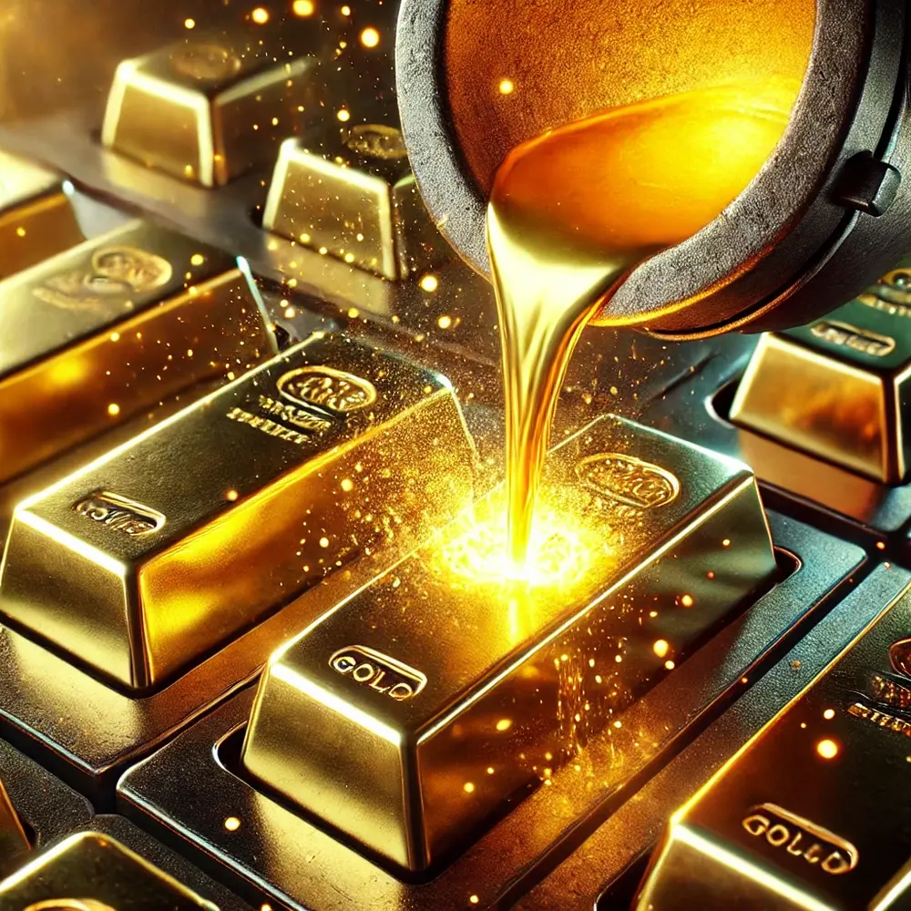 طلای آبشده خلوص 99.99